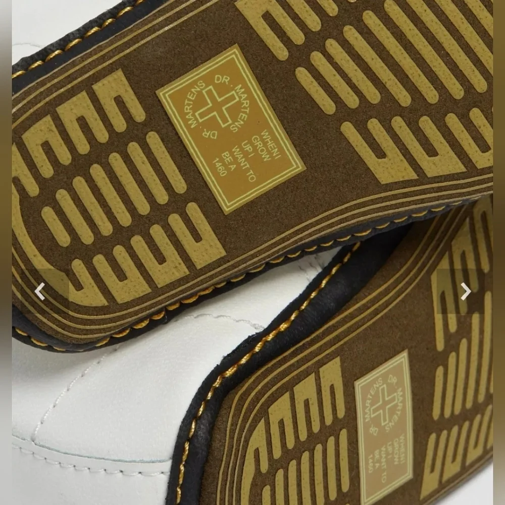 Dr. Martens 1460 Crib Baby Boots - White Size 3 Brand NEW in Box